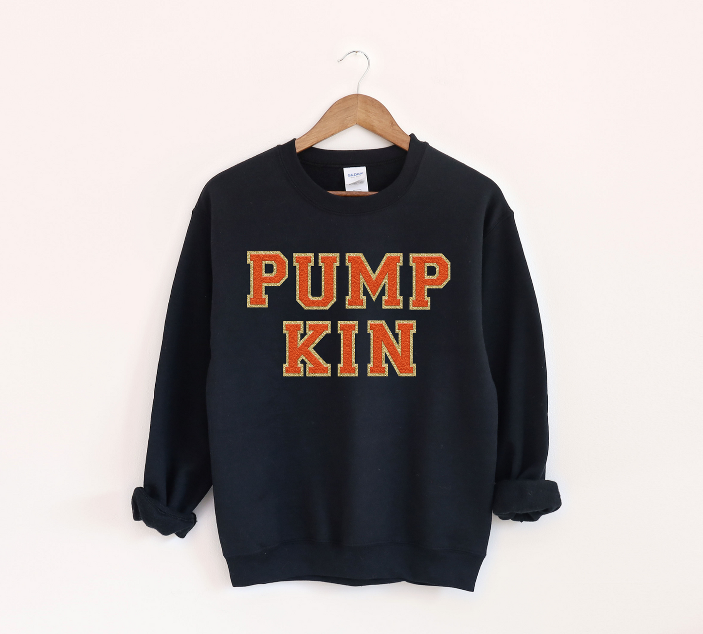 Pumpkin Faux Chenille Letters - Printed