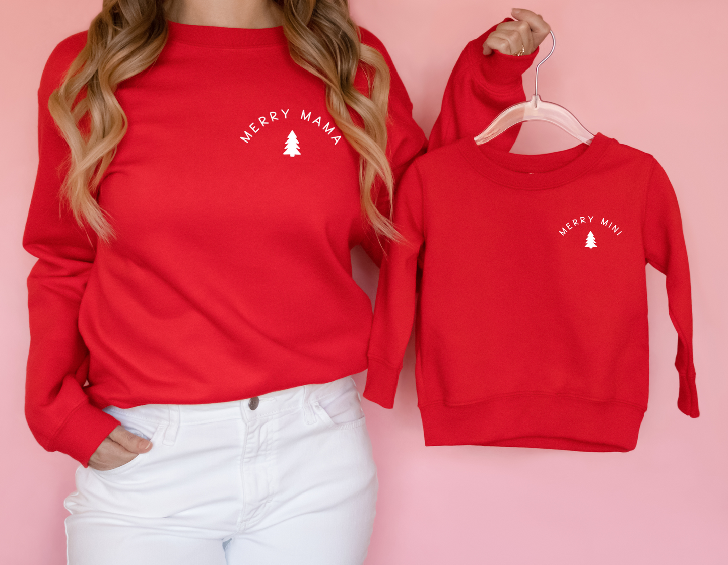 Merry Mama & Merry Mini Crewnecks