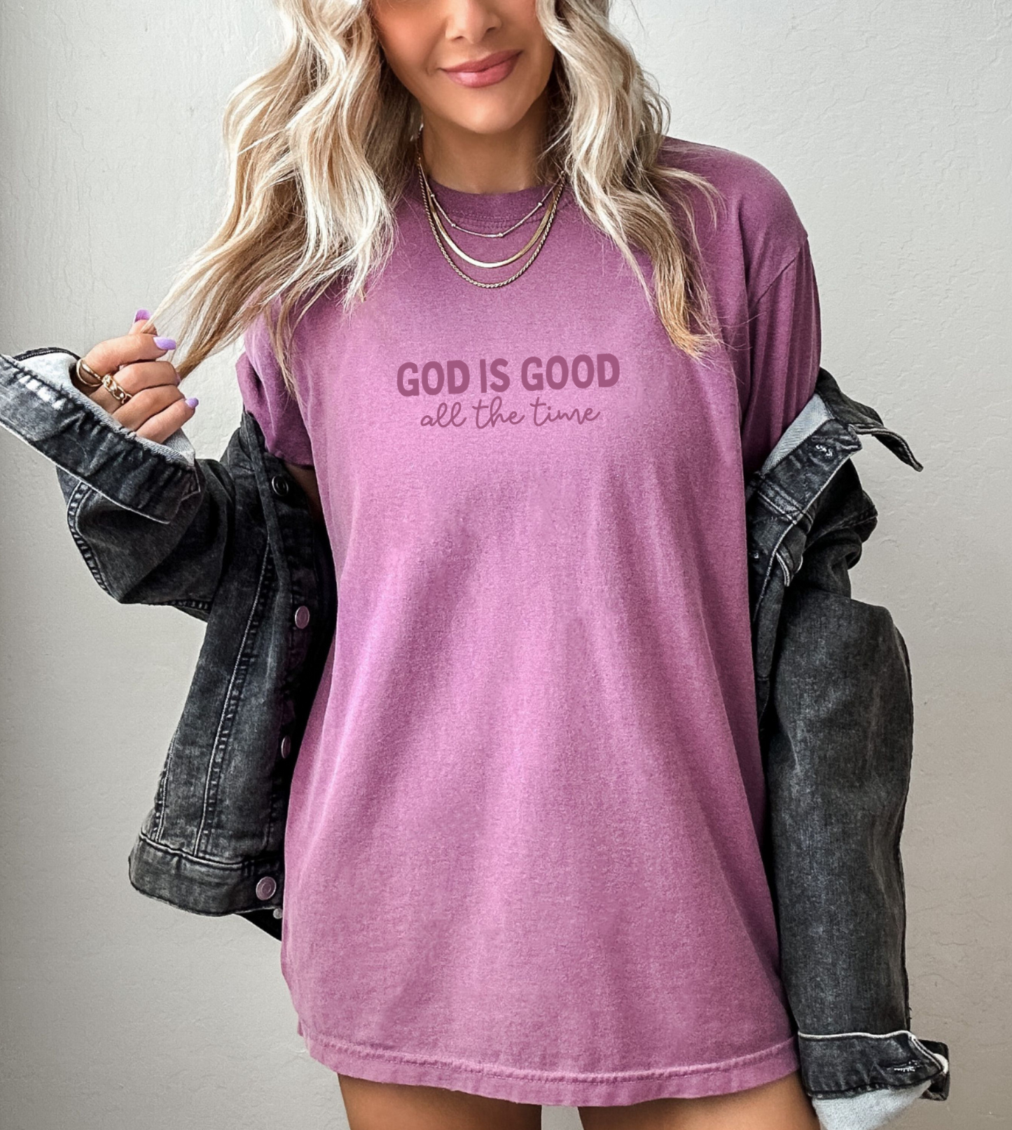 GOD IS GOOD, all the time - Comfort Colors Tee