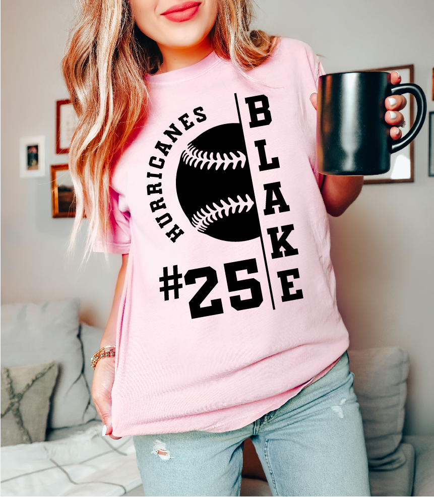 Personalized Baseball Mom Jersey 3XL / Pink